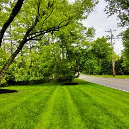 Freshly mowed lawn in Downingtown, PA